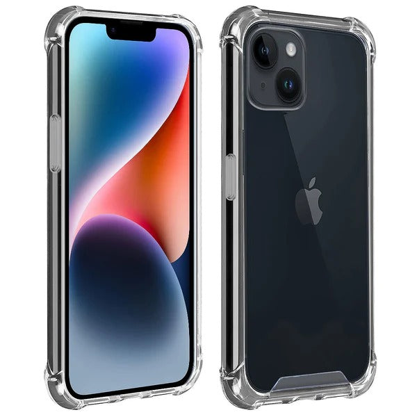 Transparent cover with reinforced corners